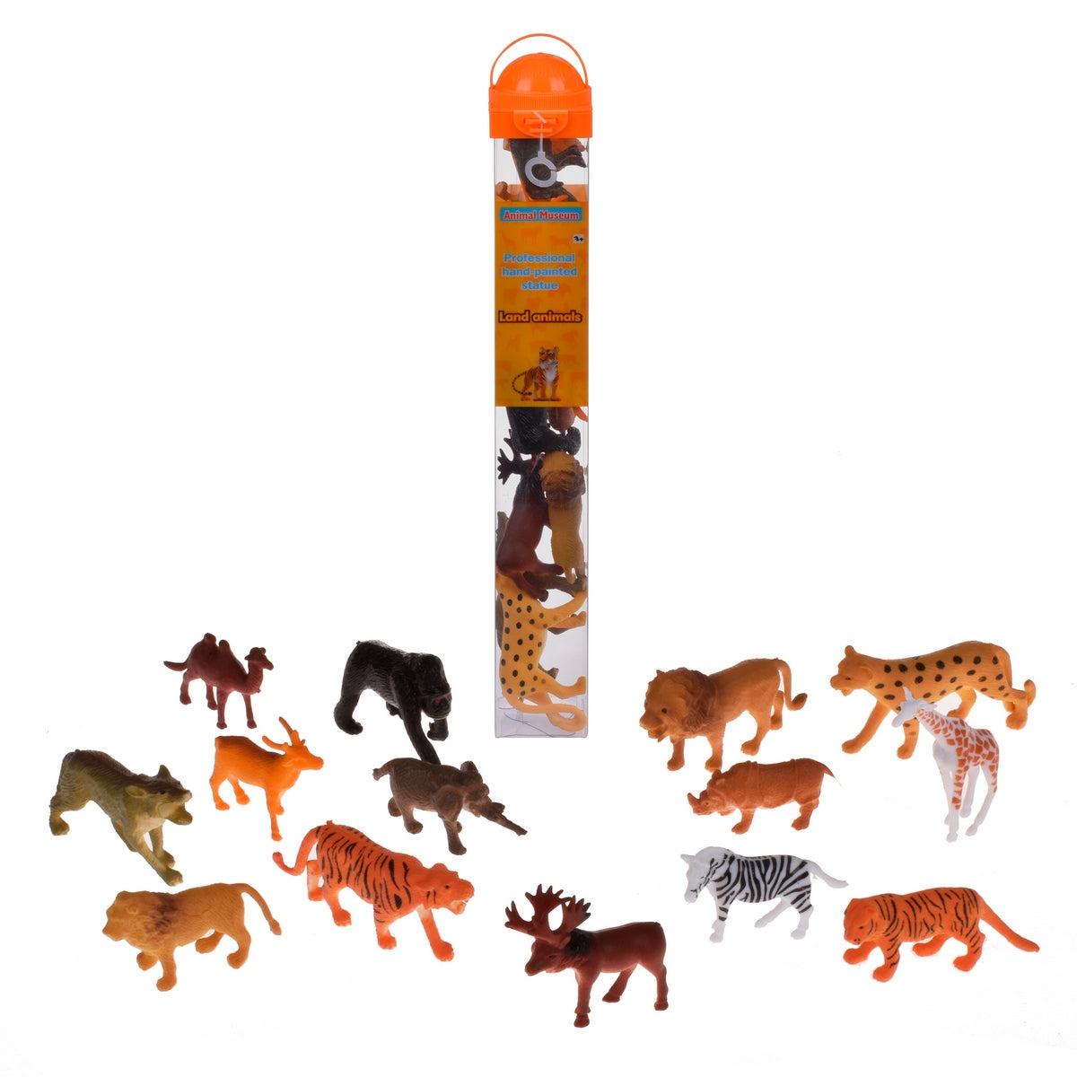 Set Animales De La Selva En Tubo